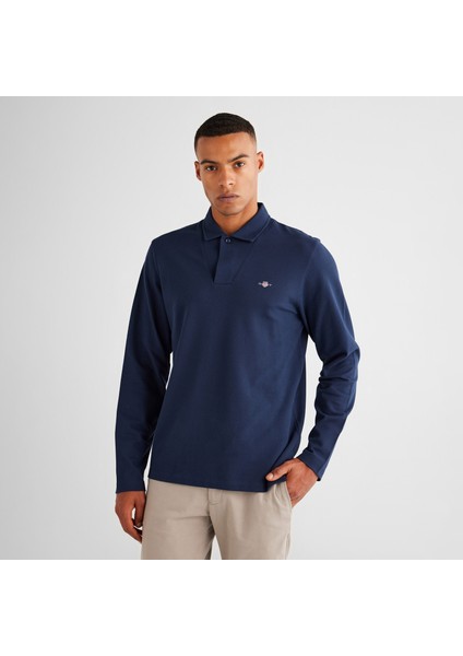 Erkek Lacivert Slim Fit Polo
