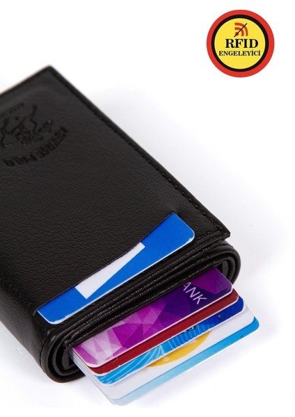 Erkek Deri Mekanizmalı Cüzdan ve Portföy Clutch Traş Kozmetik Bakım ve Günlük El Çantası (14X24CM) NEWPOLO171 - Siyah - Siyah fiyatları