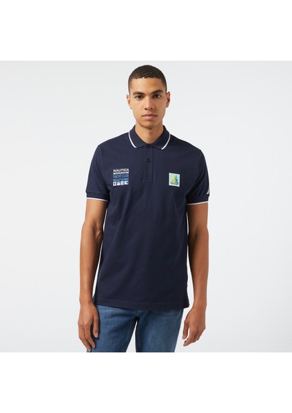 Erkek Lacivert Classic Fit Polo