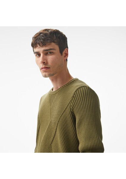 Erkek Haki Regular Fit Kazak fırsatları