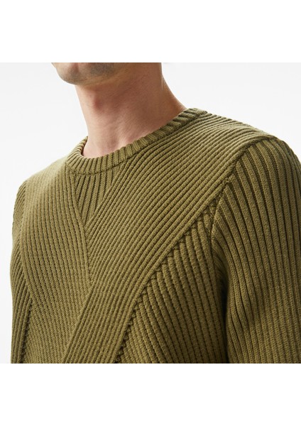 Erkek Haki Regular Fit Kazak indirimleri