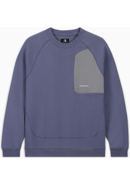 Classic Erkek Loose Fit Mor Sweatshirt