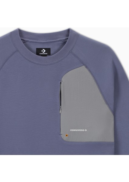 Classic Erkek Loose Fit Mor Sweatshirt modelleri