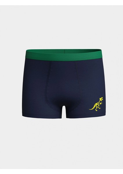 Lcw Kids Lacivert Baskılı Pamuklu Erkek Çocuk Boxer 3'lü fiyatları