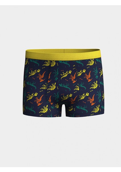 Lcw Kids Lacivert Baskılı Pamuklu Erkek Çocuk Boxer 3'lü modelleri