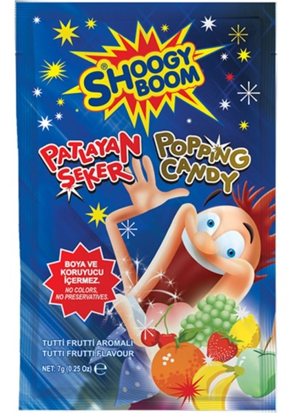 Boom Tutti Frutti Aromalı Patlayan Şeker 7 Gr. 1 Adet