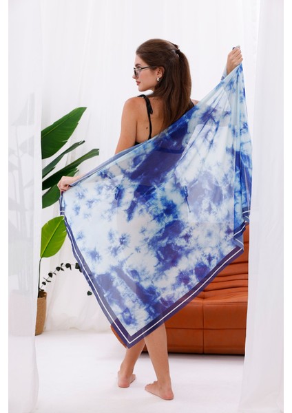Iç Gösterir Transparan Pareo - Gök Mavisi Model 150X95 cm fırsatları