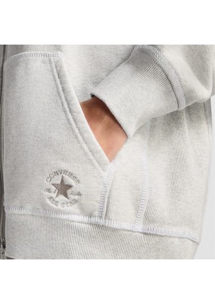 Go-To Star Chevron Unisex Gri Hoodie