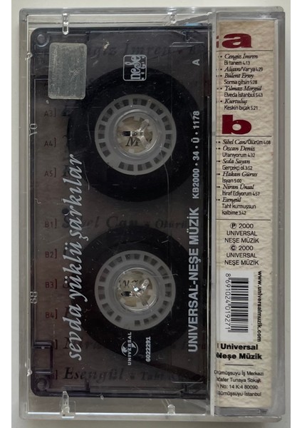 Sevda Yüklü Şarkılar Kaset (Orijinal Dönem Baskı Kaset) fiyatları