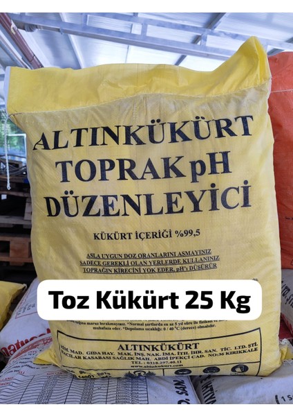 Elementel Sarı Kükürt 25 kg | Yılan ve Akrep Kovucu Güçlü Formül