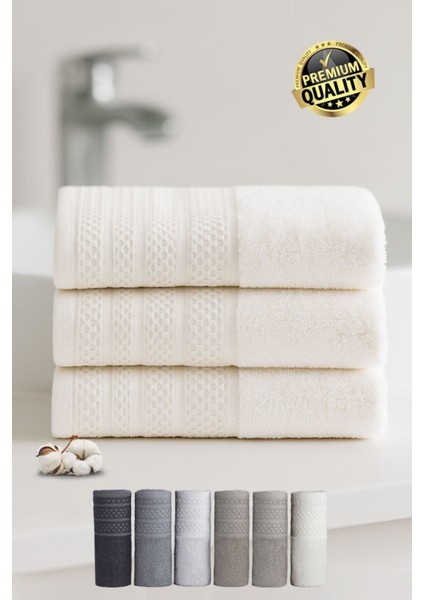 Softure 3’lü El Yüz Havlusu | Günlük Kullanım | 50X90 cm | Yumuşak, Dayanıklı, Hızlı Kuruyan