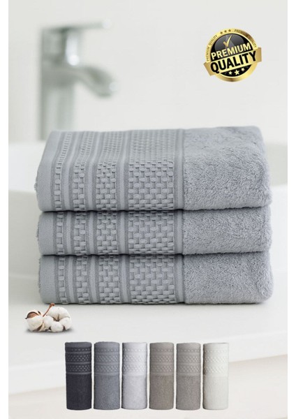 Softure 3’lü El Yüz Havlusu | Günlük Kullanım | 50X90 cm | Yumuşak, Dayanıklı, Hızlı Kuruyan