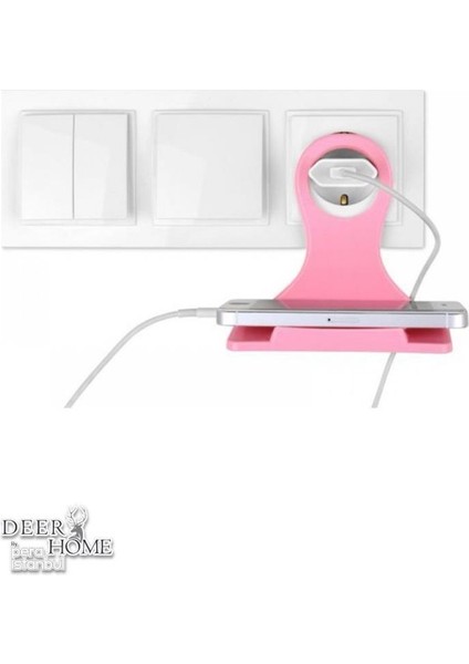 Mobil Şarj Duvar Priz Askısı ve Telefon Tablet Standı Duvara Monte Priz Askılı Stand indirimleri