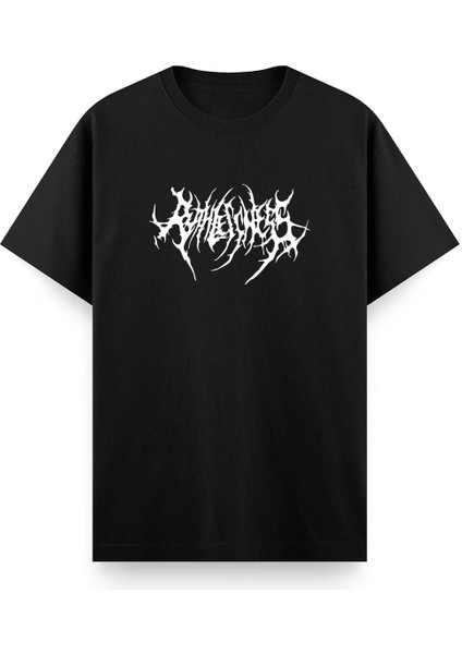 Abylith Ön Baskılı Bisiklet Yaka Unisex Tshirt