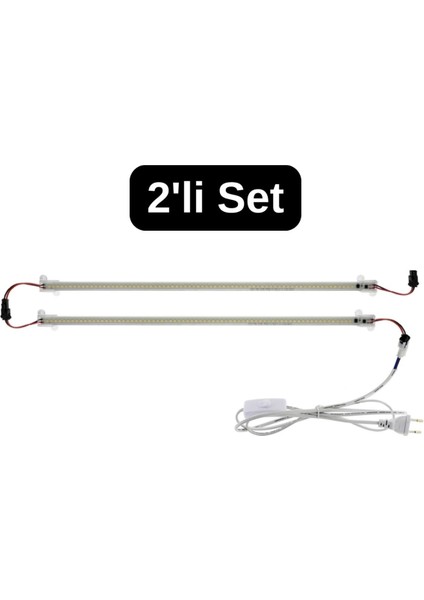 2 Adet 50 cm 220V Opak Çubuk Bar LED Yeşil Işık ve Butonlu Fiş SB-6553 fiyatları