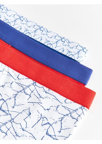Lcw Kids Beyaz Baskılı Pamuklu Erkek Çocuk Boxer 3'lü modelleri