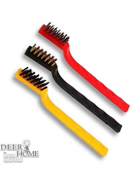 3 Adet Tel Fırça, Mutfak Temizlik Fırçası, Gaz Ocak Temizlik Fırçası, Yağ Temizlik Fırçası,