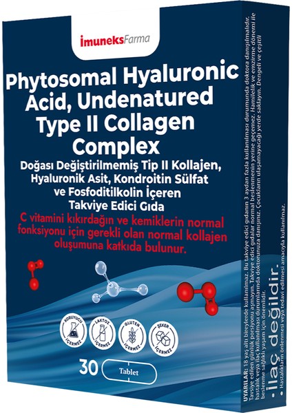 Phytosomal Hyaluronic Acid Undenatured Type Iı Collagen Complex modelleri