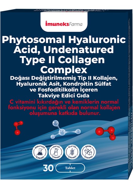 Phytosomal Hyaluronic Acid,undenatured Type Iı Collagen Complex x 2 Adet modelleri