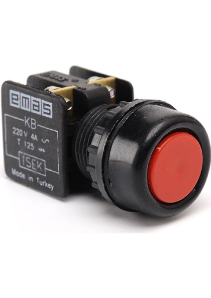 KB12RK ,kontak-1k Etanj Kırmızı Yaylı M22 Buton