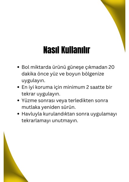 Güneş Koruyucu-50 Faktör Krem modelleri