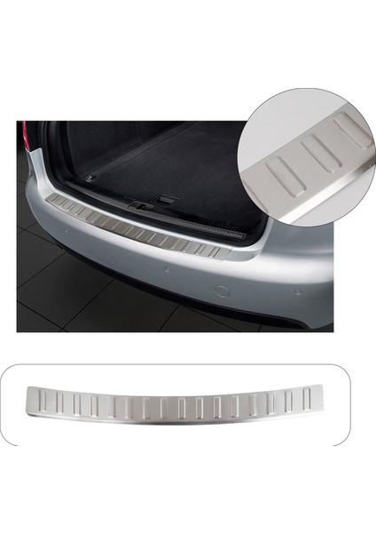 Volkswagen Passat B8.5 Sd Uyumlu 2015 ve Üzeri Krom Arka Tampon Üstü Koruma Paslanmaz Çelik