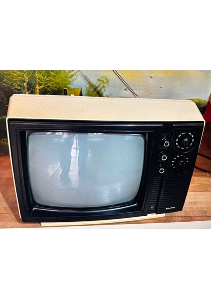 37 Ekran Sanyo Antika Siyah Beyaz Televizyon Çalışır Durumda