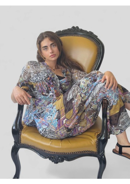 Tasarım Şort Astarlı Şifon Pantolon Kadın Açık Mavi