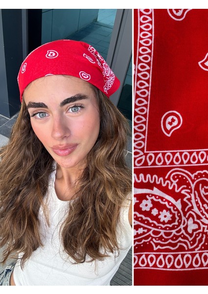 Bandana Kadın Kırmızı