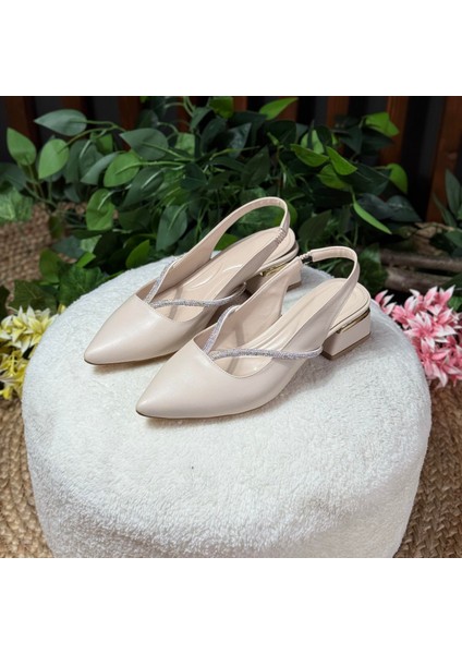 Parıltılı Taş Detaylı Topuklu M1067