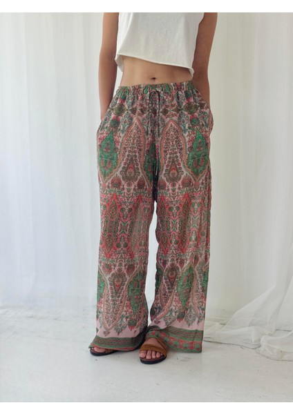 Tasarım Şort Astarlı Şifon Pantolon Kadın Mercan modelleri