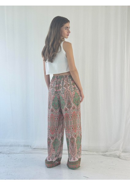 Tasarım Şort Astarlı Şifon Pantolon Kadın Mercan fırsatları