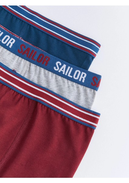 Lcw Kids Bordo Basic Pamuklu Erkek Çocuk Boxer 3'lü modelleri