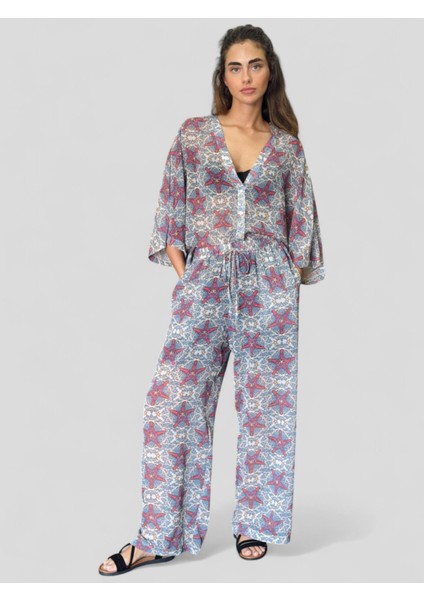 Tasarım Şort Astarlı Şifon Pantolon Kadın Çok Renkli