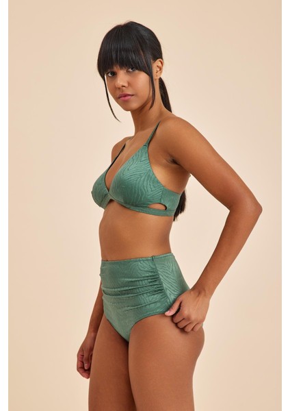 Bali Yeşil Dolgusuz Pedli Üçgen Toparlayıcı Bikini Takım modelleri