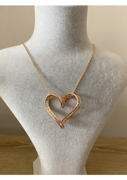 Kalp Kolye Rose Gold modelleri