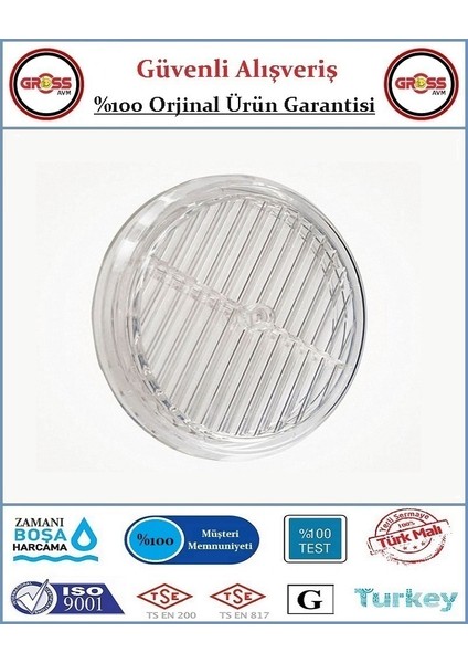 Doğalgaz Havalandırma Cam Menfezi - Sert Plastik - Şeffaf