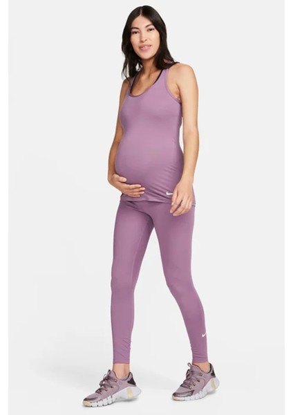 One Women's High Rise Leggings Maternity Yüksek Belli Hamile Kadın Tayt Mor fırsatları