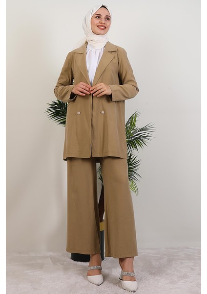 Elvin Pantolonlu Takım Açık Haki