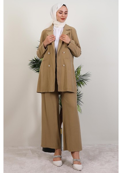 Elvin Pantolonlu Takım Açık Haki fiyatları