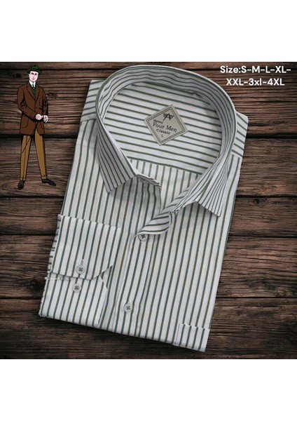 Linen Keten Klasik %100 Cotton Uzun Kollu Terletmeyen Tek Cepli Kapaklı Beyaz Gömlek (Regular Kalıp)