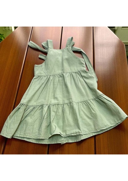 Nakışlı Renkli Elbise Yeşil fiyatları