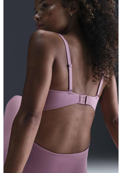 Alate Minimalist Women's Light-Support Padded Convertible Sports Bra Kadın Lazer Kesim Bra Lila fiyatları