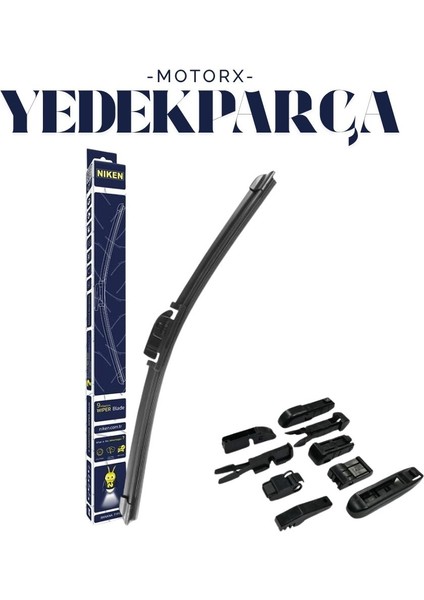 Nıken 18'' 450MM Unıversal Tüm Modellere Uygun 9 Aparatlı Banana Tip Silecek