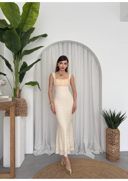 Dagı Balık Elbise L-Bej modelleri