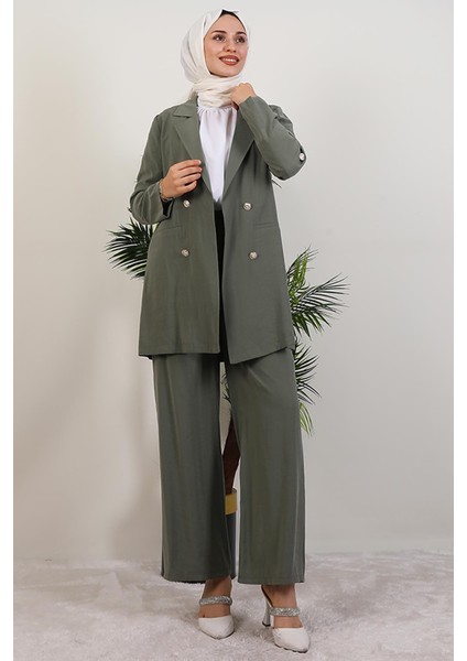 Elvin Pantolonlu Takım Mint