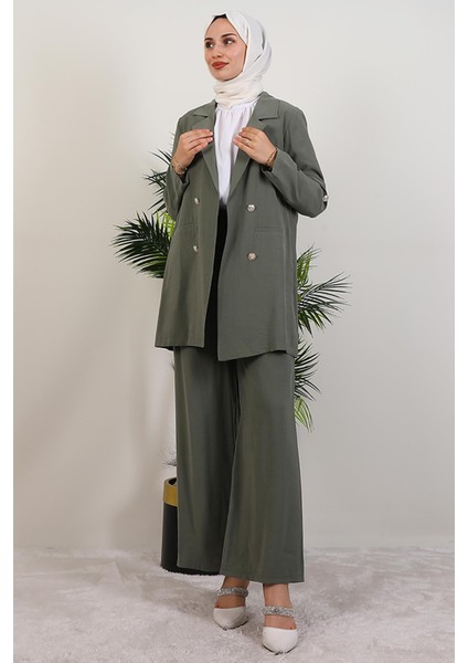 Elvin Pantolonlu Takım Mint modelleri