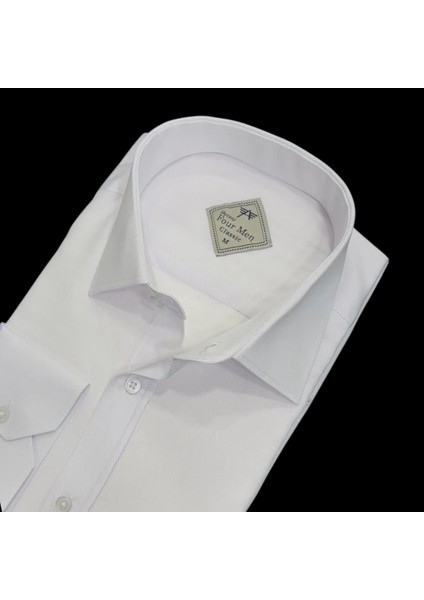 Linen Keten Klasik Uzun Kollu Terletmeyen Beyaz Erkek Gömlek (Regular Kalıp) fiyatları