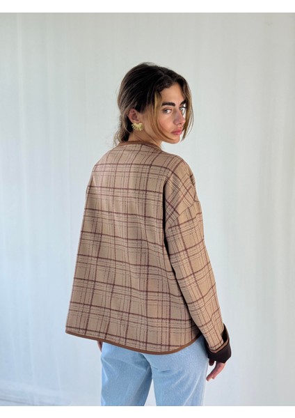 Tasarım Mevsimlik Ince Ceket Kadın Kızıl Kahve fiyatları