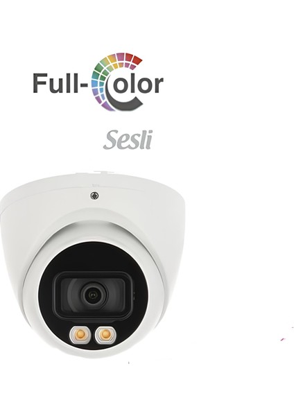 IPC-HDW3439-AS-LED 4 Mp Dahili Sesli 30 mt Gece Görüşlü Full Color Ip Kamera